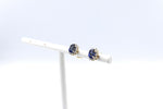 14ct Gold Sapphire and Diamond Studs SKE33612