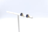 14ct Gold Sapphire and Diamond Studs SKE33612