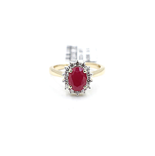 14ct Gold  Ruby & Diamond ring SKR32931R