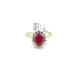 14ct Gold  Ruby & Diamond ring SKR32931R