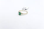 14K Emerald and Diamond Ring SKR40128E