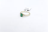 14K Emerald and Diamond Ring SKR40128E