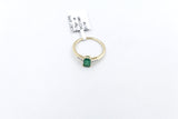 14K Emerald and Diamond Ring SKR40128E