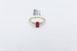 14K Ruby and Diamond Ring SKR40128R