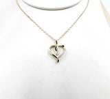 10K Gold Diamond Heart Pendent SKP46616