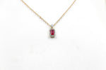 14K Gold Ruby & Diamond Pendent SKP42957R
