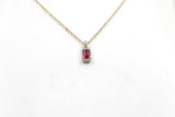 14K Gold Ruby & Diamond Pendent SKP42957R