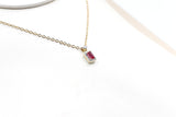 14K Gold Ruby & Diamond Pendent SKP42957R