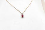 14K Gold Ruby & Diamond Pendent SKP42957R