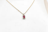 14K Gold Ruby & Diamond Pendent SKP42957R