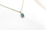 14K Gold Emerald & Diamond Pendent SKP39696E