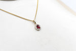 14K Gold Ruby & Diamond Pendent SKP39696R