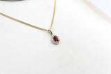 14K Gold Ruby & Diamond Pendent SKP39696R
