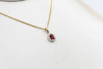 14K Gold Ruby & Diamond Pendent SKP39696R
