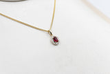 14K Gold Ruby & Diamond Pendent SKP39696R