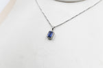 14K White Gold Sapphire & Diamond Pendent SKP39696S