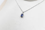 14K White Gold Sapphire & Diamond Pendent SKP39696S