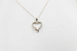 10ct Yellow Gold Diamond Heart Infinity Pendent SKP28116