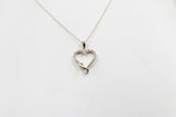 10ct Yellow Gold Diamond Heart Infinity Pendent SKP28116