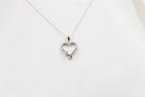 10ct Yellow Gold Diamond Heart Infinity Pendent SKP28116