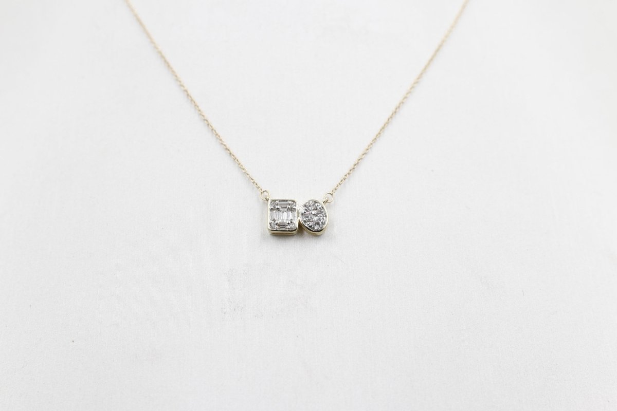 10ct Yellow Gold Diamond Fashion Pendent SKN43620