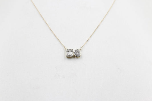 10ct Yellow Gold Diamond Fashion Pendent SKN43620