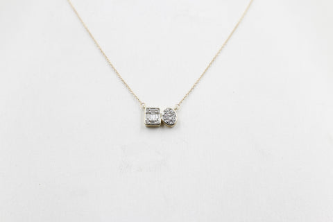10ct Yellow Gold Diamond Fashion Pendent SKN43620