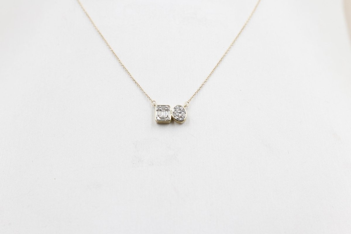 10ct Yellow Gold Diamond Fashion Pendent SKN43620