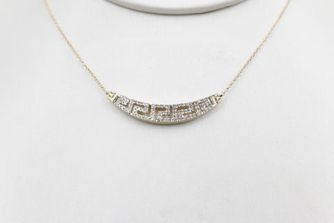 10ct Yellow Gold Diamond Fashion Pendent SKN45051