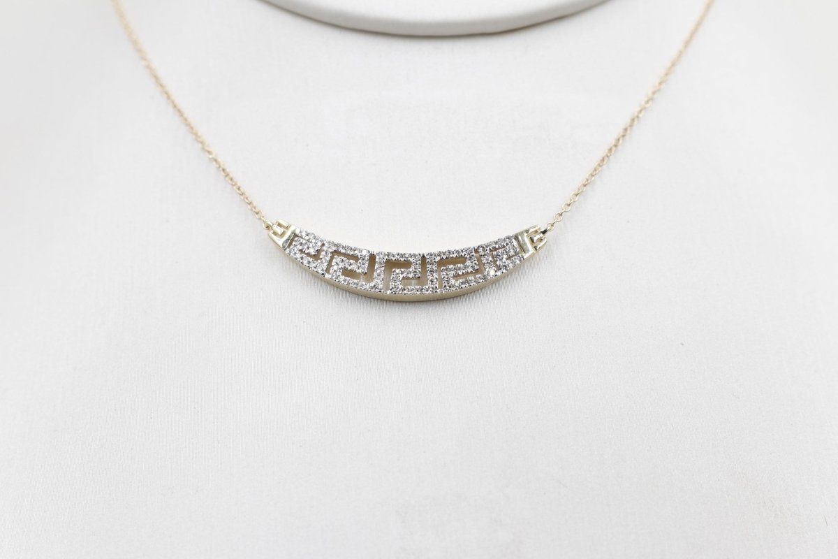 10ct Yellow Gold Diamond Fashion Pendent SKN45051