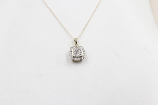 10ct Yellow Gold Diamond Fashion Pendent SKS19522