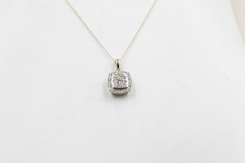 10ct Yellow Gold Diamond Fashion Pendent SKS19522