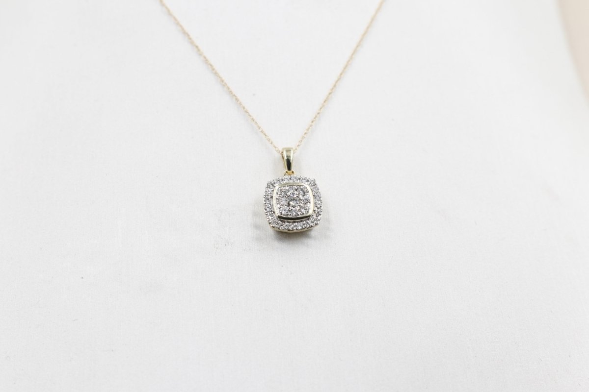 10ct Yellow Gold Diamond Fashion Pendent SKS19522