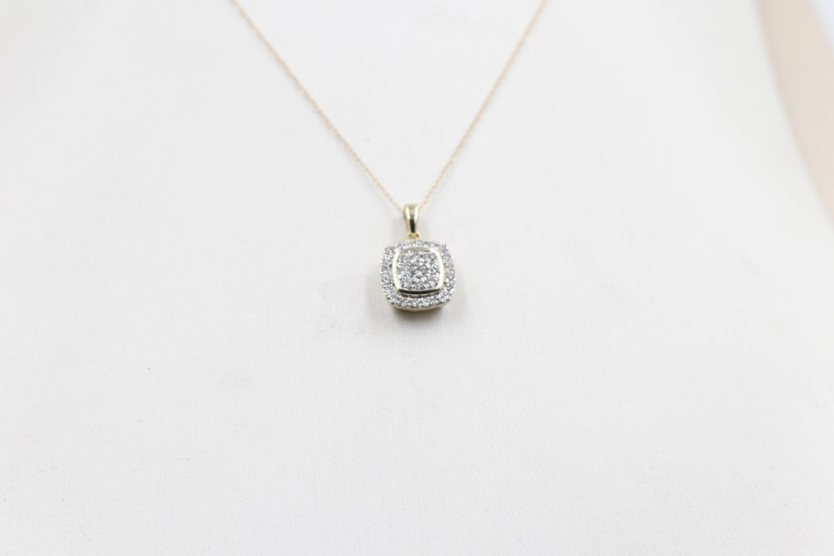 10ct Yellow Gold Diamond Fashion Pendent SKS19522