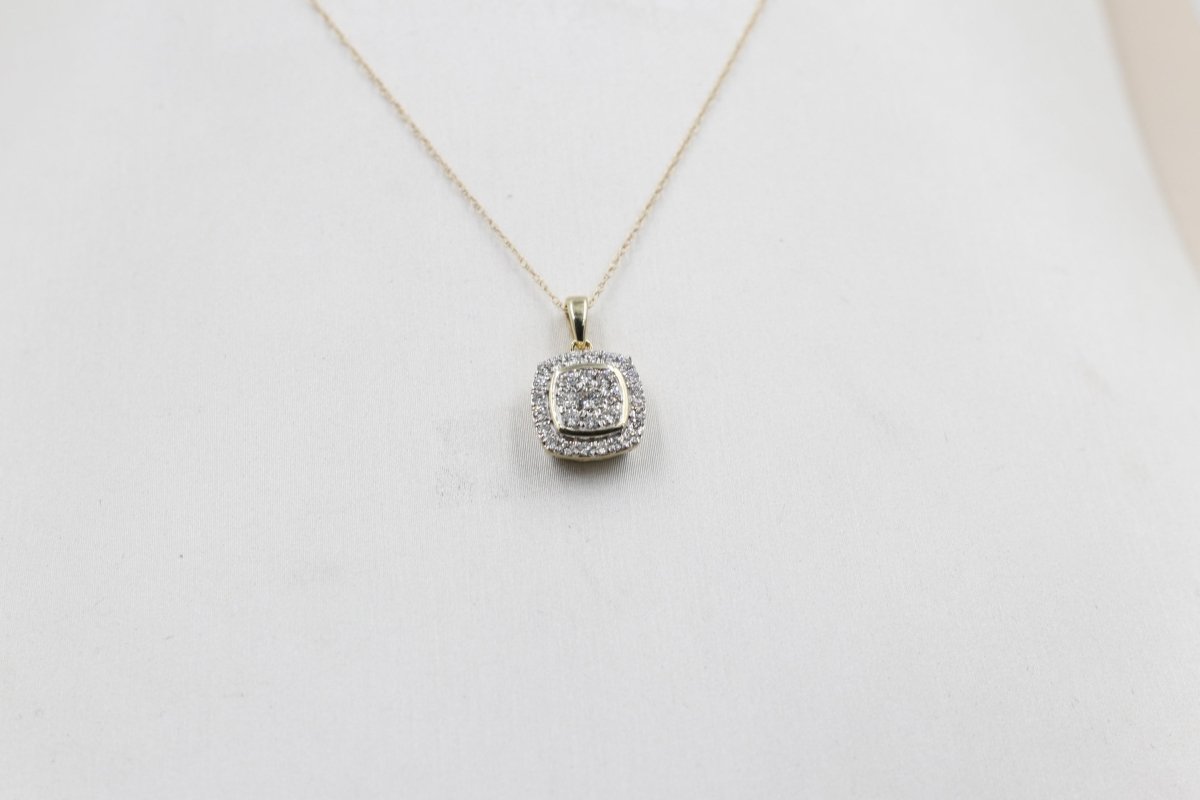 10ct Yellow Gold Diamond Fashion Pendent SKS19522