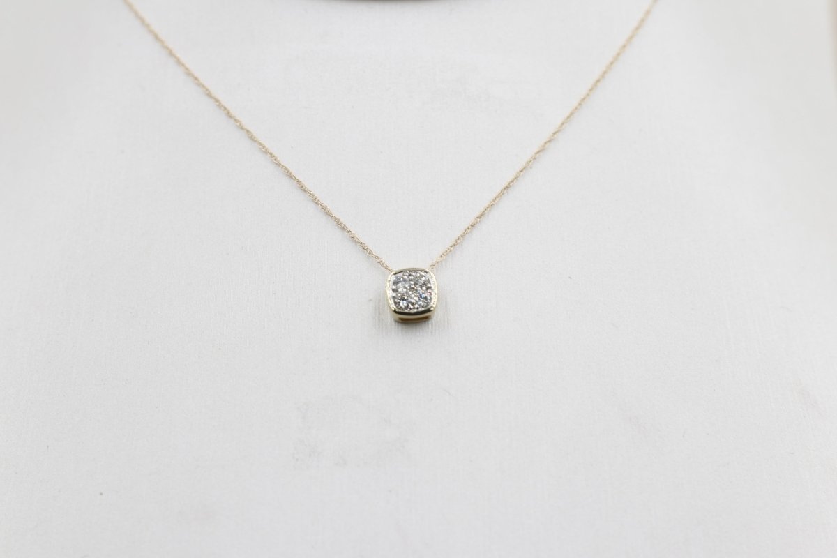 10ct Yellow Gold Diamond Fashion Pendent SKP41836