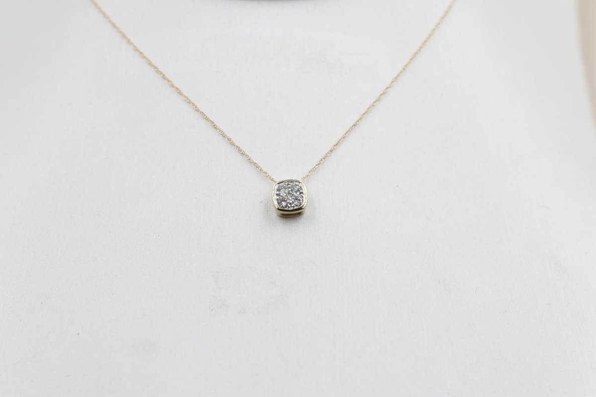 10ct Yellow Gold Diamond Fashion Pendent SKP41836