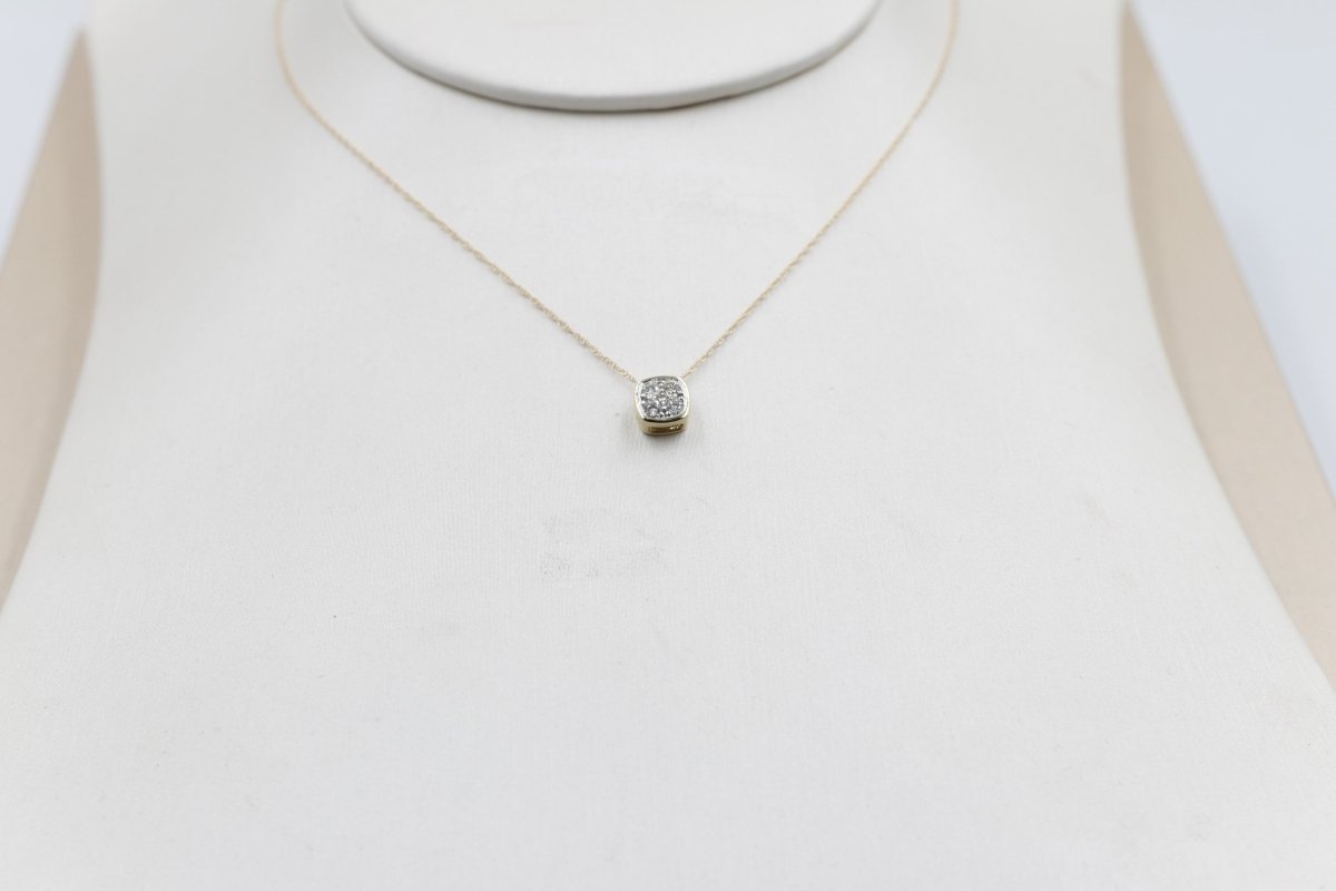 10ct Yellow Gold Diamond Fashion Pendent SKP41836