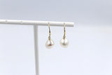 9ct Gold set Fresh water baroque Pearl drop Earrings SP02