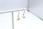 9ct Gold set Fresh water baroque Pearl drop Earrings SP02