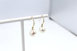 9ct Gold set Fresh water baroque Pearl drop Earrings SP02