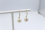 9ct Gold set Fresh water baroque Pearl drop Earrings SP03