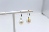 9ct Gold set Fresh water baroque Pearl drop Earrings SP03