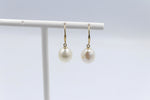 9ct Gold set Fresh water baroque Pearl drop Earrings SP03