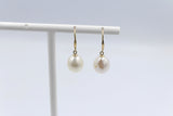 9ct Gold set Fresh water baroque Pearl drop Earrings SP03