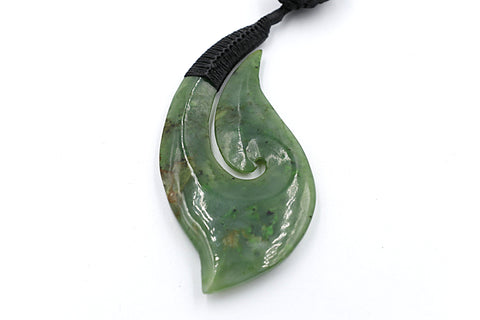 New Zealand Greenstone Fish Hook mm FO91
