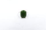 Stg Silver Ring with Greenstone SYR8091