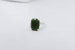 Stg Silver Ring with Greenstone SYR8091