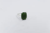 Stg Silver Ring with Greenstone SYR8091