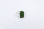 Stg Silver Ring with Greenstone SYR5638